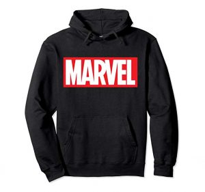 Marvel Classic Bold Red Logo Graphic Hoodie